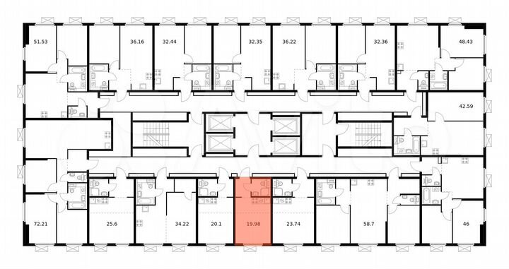 Квартира-студия, 20 м², 16/33 эт.