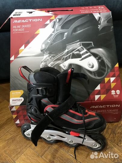 Ролики детские Reaction rainbow B раздвижные 31-36