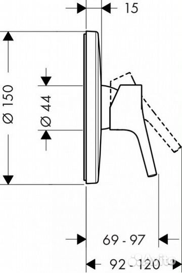 Смеситель для душа Hansgrohe Talis S 72606000