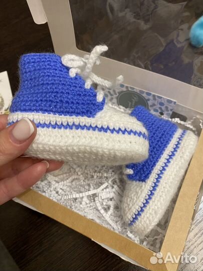 Носочки - пинетки детские вязаные