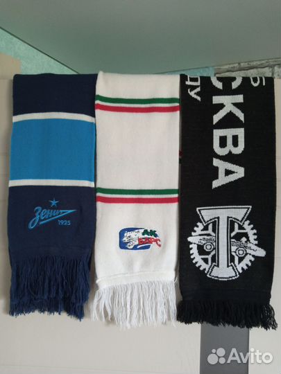 Шарфы фк Зенит, фк Торпедо (Москва), хк Ак Барс