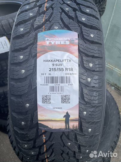 Nokian Tyres Hakkapeliitta 9 SUV 215/55 R18 99T