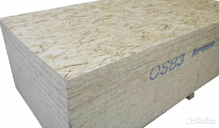 Осб (osb осп-3) 9 мм плита калевала, кроношпан