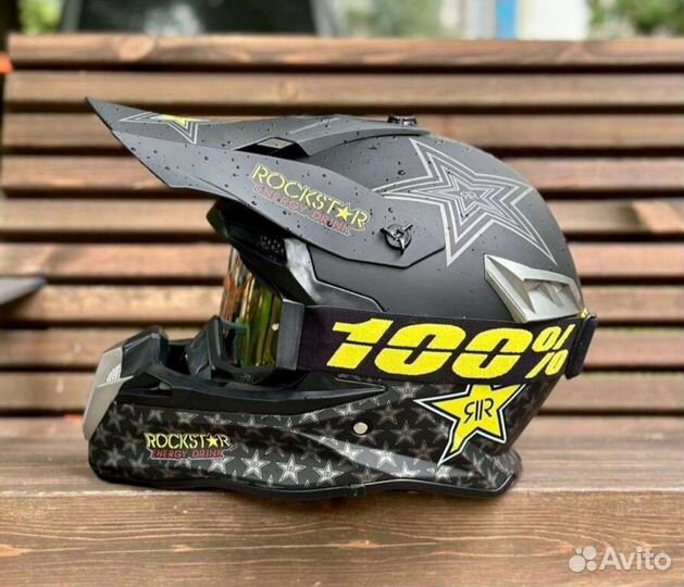 Шлем RockStar кроссовый эндуро