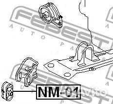 Подушка двигателя передняя