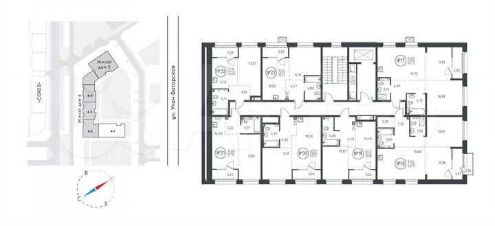1-к. квартира, 40 м², 4/10 эт.