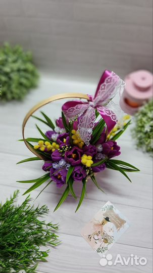 Букет из мыла ручной работы