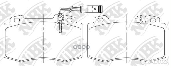 Колодки тормозные дисковые передн. mercedes-BEN