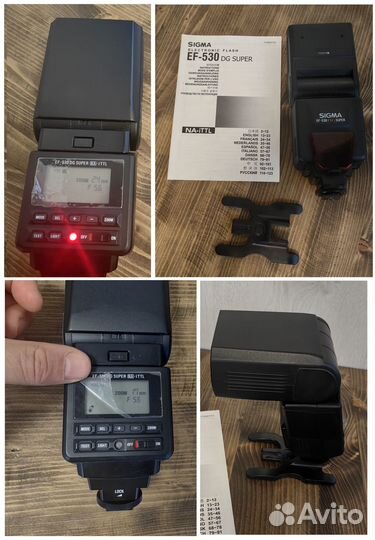 Фотовспышка Sigma для Nikon, штатив, лайтбокс