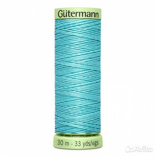 328 аквамариновый 03 Нить Top Stitch 30/30 м для декоративной отстрочки, 100% полиэстер Gutermann 74