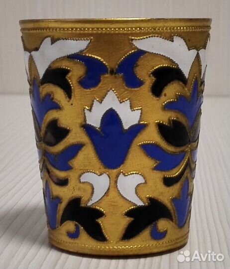 Стопка СССР Л.Ю.З.М. Латунь Эмаль Золочение 1955 г