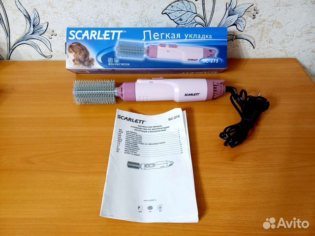 Фен расческа Scarlett новая