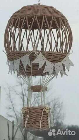 Плетёный воздушный шар на заказ