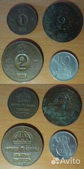 Монеты Швеции