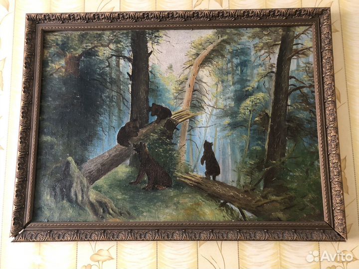 Утро в сосновом лесу