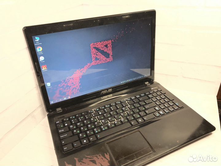 Игровой ноутбук Asus i7-8потоков/gt540m/12gb