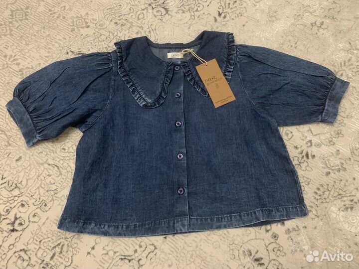 Джинсовая блузка Next 104 новая