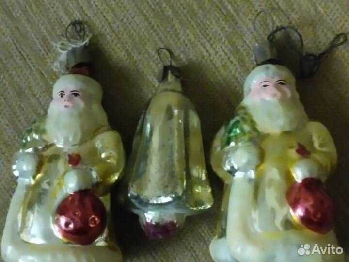 Елочные игрушки стекло СССР