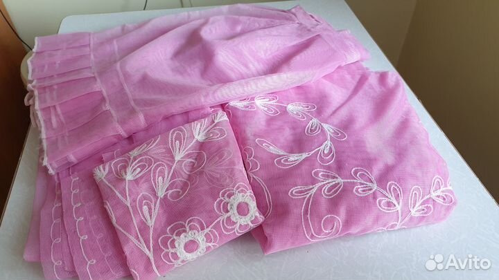 Комплект-Набор Шторы-Тюль-Занавески вышивкой СССР