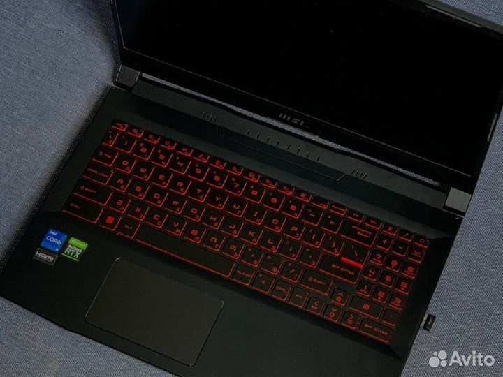 Мегаигровой ноутбук rtx3060 12 потоков i5