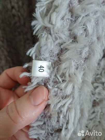 Пальто из вязанной норки Франции