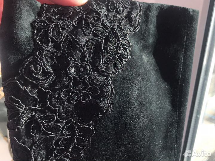 Сапоги натуральная замша