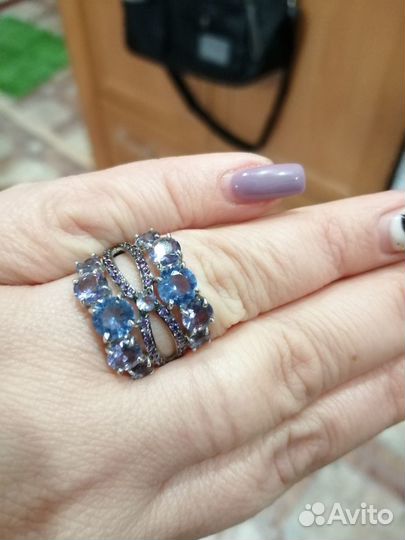 1.Серебро набор комплект. 2.Серьги с топазами