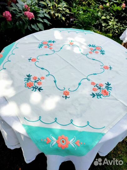 Скатерть и рушник винтаж ручная работа