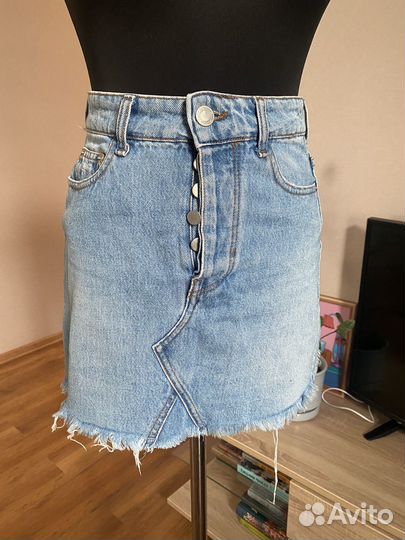 Джинсовая юбка bershka vintage коллекция