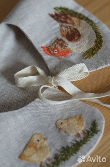 Воротничок с вышивкой