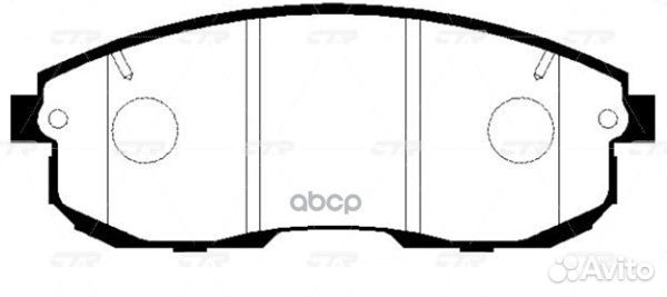 Ckss-1 Колодки тормозные дисковые перед N