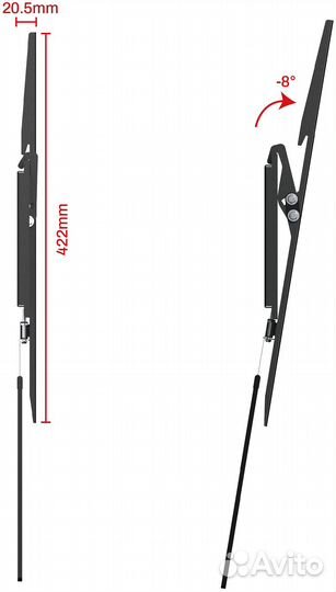 Кронштейн для LCD/LED тв 37