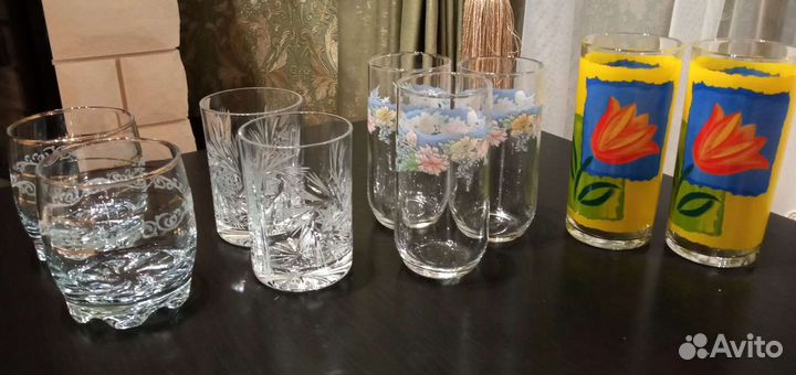 Стаканы набор и разные