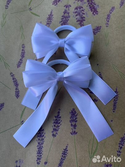 Бантики для волос на резинке