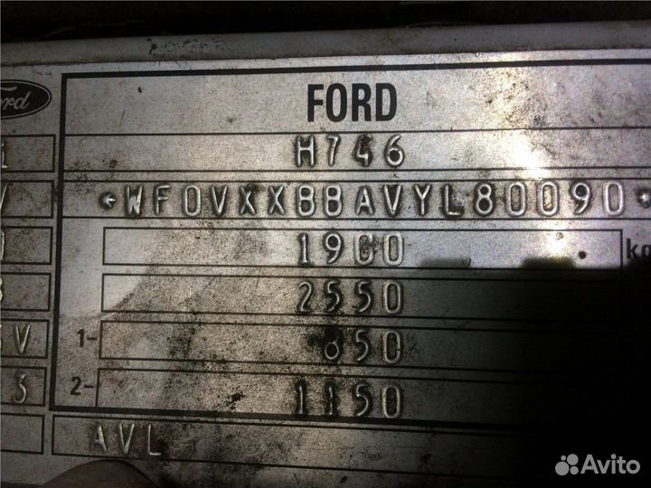 Разбор на запчасти Ford Escort