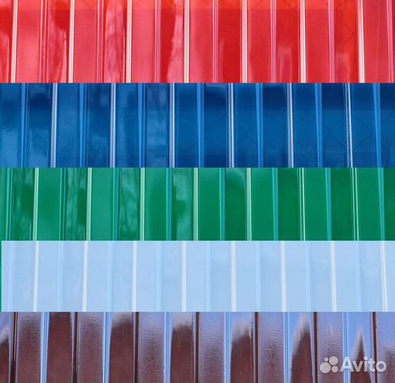 Профилированный Пэт лист, пластиковый шифер