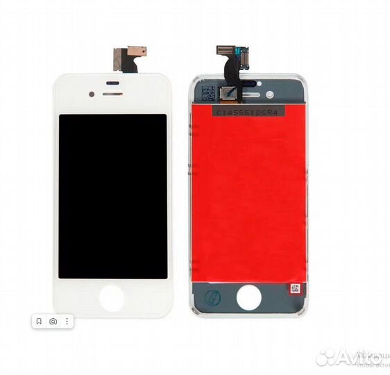 LCD дисплей для Apple iPhone 4 с тачскрином,белый