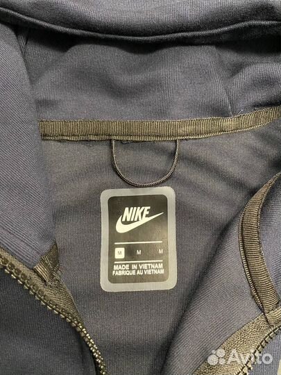 Зип худи Nike Tech Fleece темно синяя