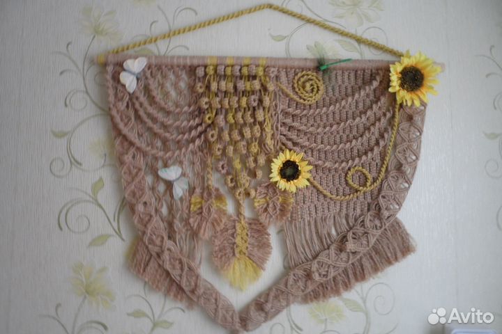 Настенное панно макраме 