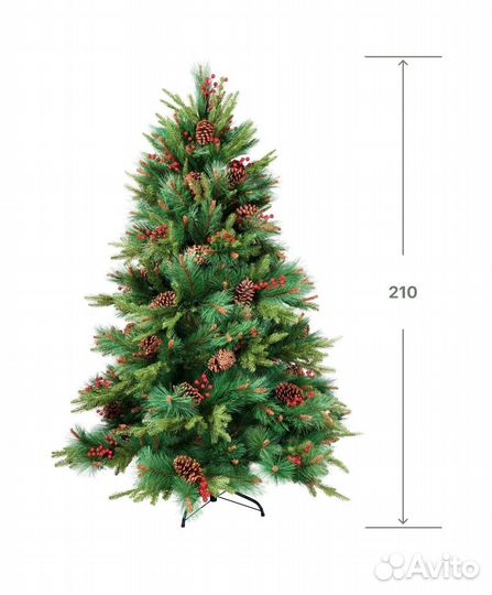 Ель Christmas Artware, 210 см., Литая. Новая