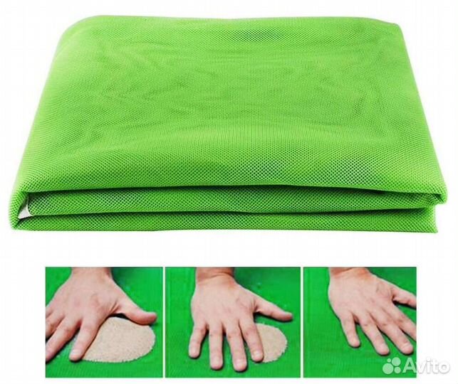 Новый пляжный коврик Подстилка сетка Антипесок