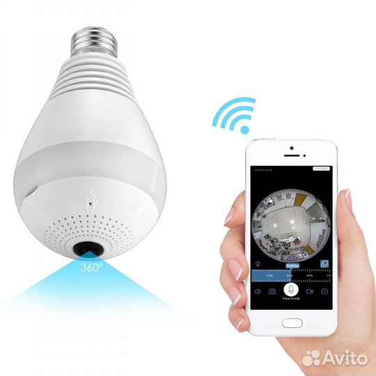 Беспроводная камера лампочка