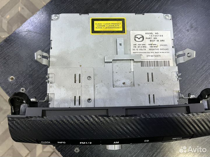 Магнитола mazda 3 bk седан