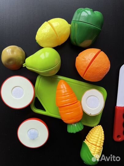 Овощи и фрукты на липучках