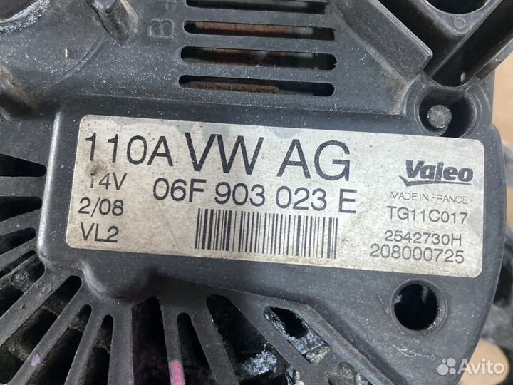 Генератор 110А 06F903023E 1.9tdi Caddy Passat Golf