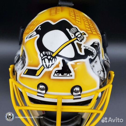 Новый вратарский хоккейный шлем в аэрографии