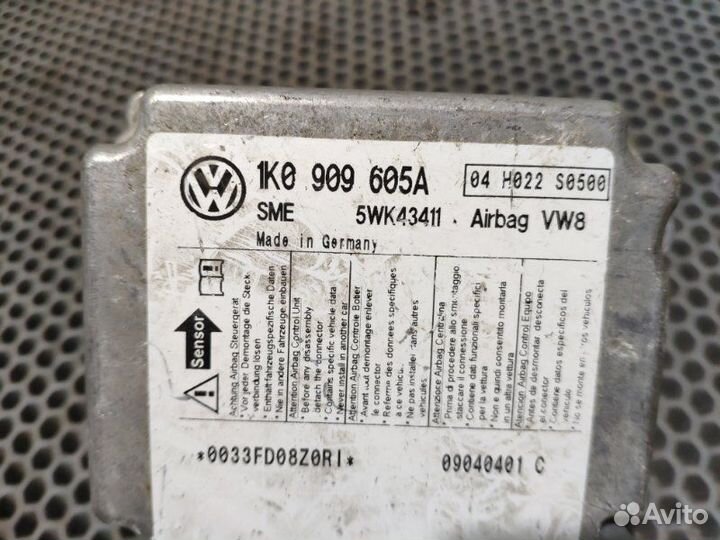 Блок управления AIR BAG Аирбег Volkswagen Golf 5