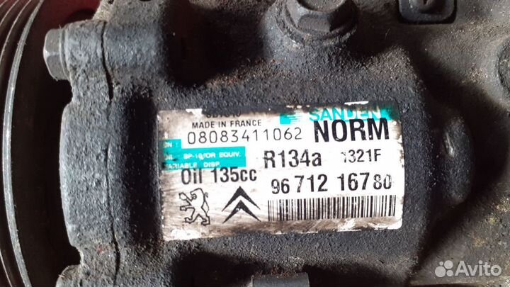 Компрессор кондиционера пежо ситроен 9671216780