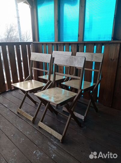 Стул складной деревянный