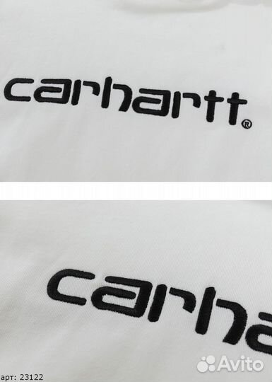 Худи carhart WIP 2 black brnd Белый